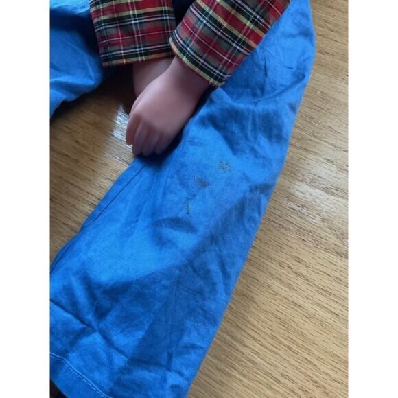 Vintage Howdy Doody Ventriloquist Doll With Blue Pants & Plaid Shirt - Picture 8 of 8